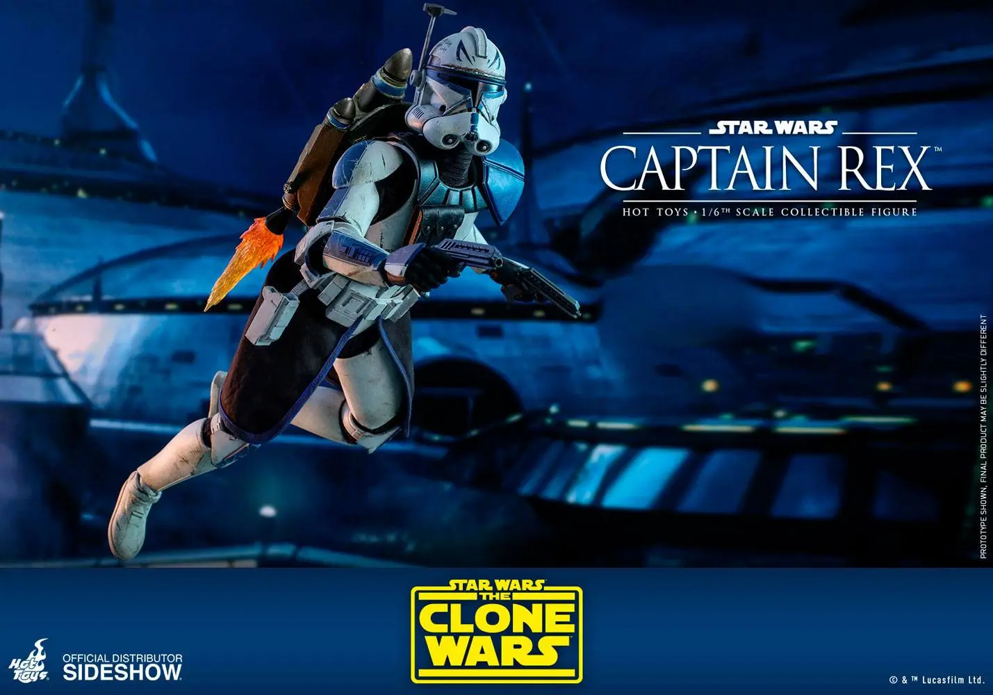 Star Wars The Clone Wars akcijska figura 1/6 Captain Rex 30 cm fotografija proizvoda