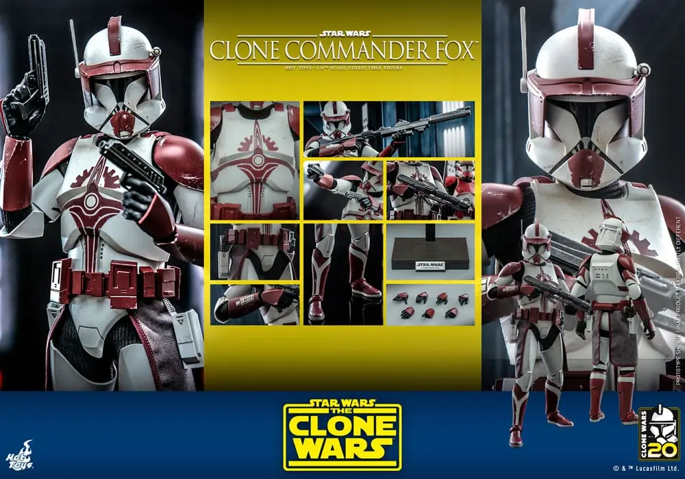 Star Wars: The Clone Wars akcijska figura 1/6 Clone Commander Fox 30 cm fotografija proizvoda