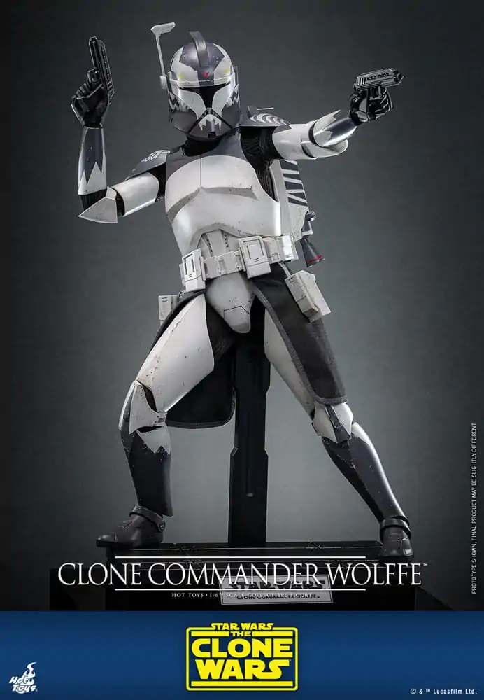 Star Wars: The Clone Wars akcijska figura 1/6 Clone Commander Wolffe 30 cm fotografija proizvoda