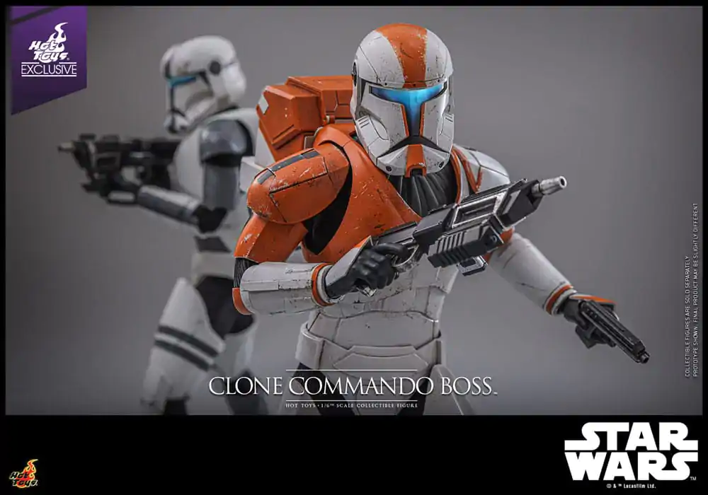 Star Wars: The Clone Wars Akcijska figura 1/6 Clone Commando Boss Hot Toys ekskluzivna 30 centimetara fotografija proizvoda