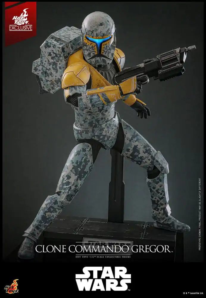 Star Wars: The Clone Wars akcijska figura 1/6 Clone Commando Gregor Hot Toys Exclusive 30 cm fotografija proizvoda