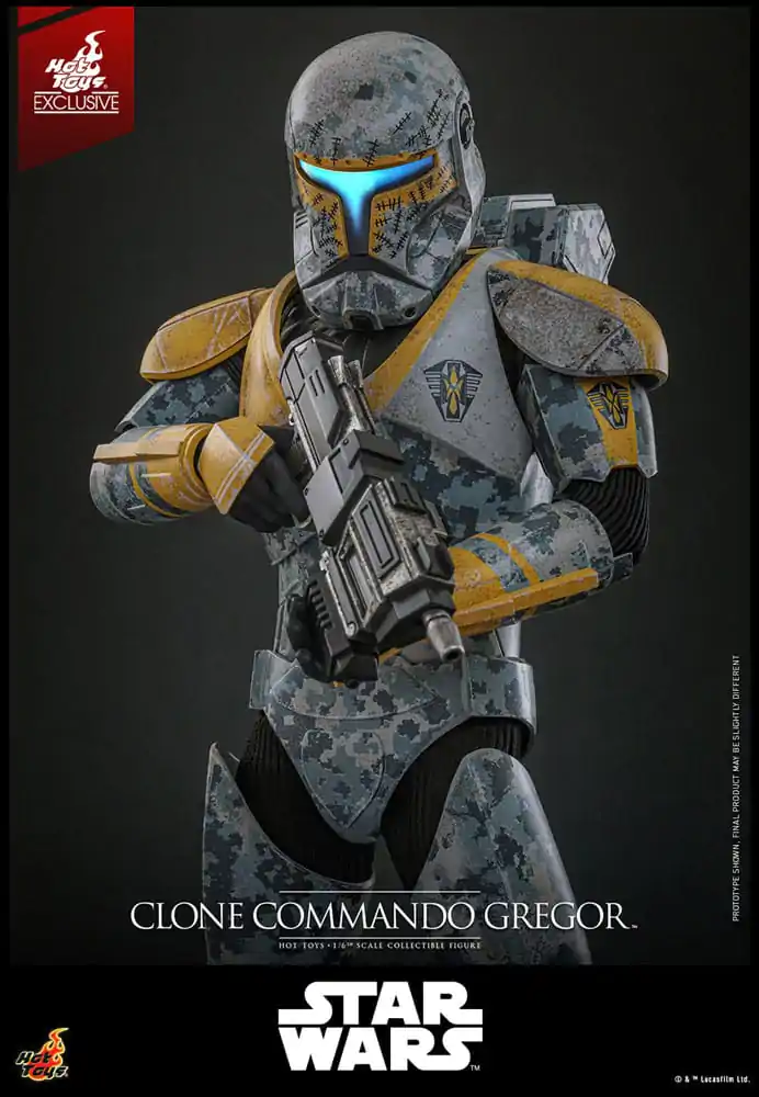 Star Wars: The Clone Wars akcijska figura 1/6 Clone Commando Gregor Hot Toys Exclusive 30 cm fotografija proizvoda