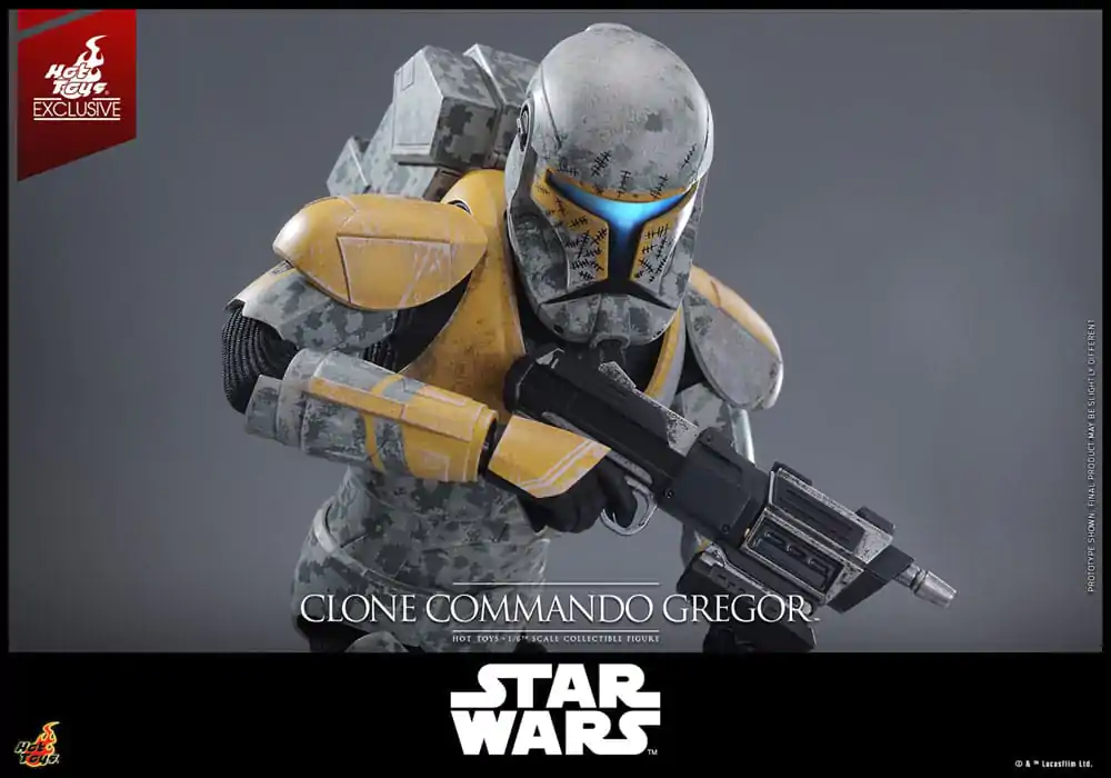 Star Wars: The Clone Wars akcijska figura 1/6 Clone Commando Gregor Hot Toys Exclusive 30 cm fotografija proizvoda