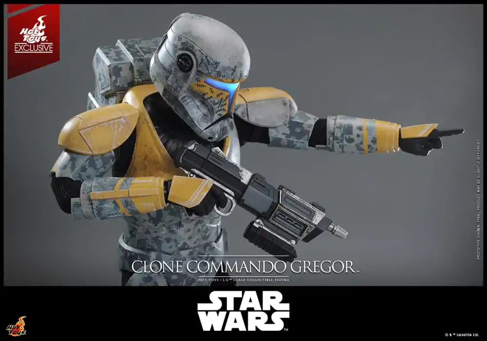 Star Wars: The Clone Wars akcijska figura 1/6 Clone Commando Gregor Hot Toys Exclusive 30 cm fotografija proizvoda