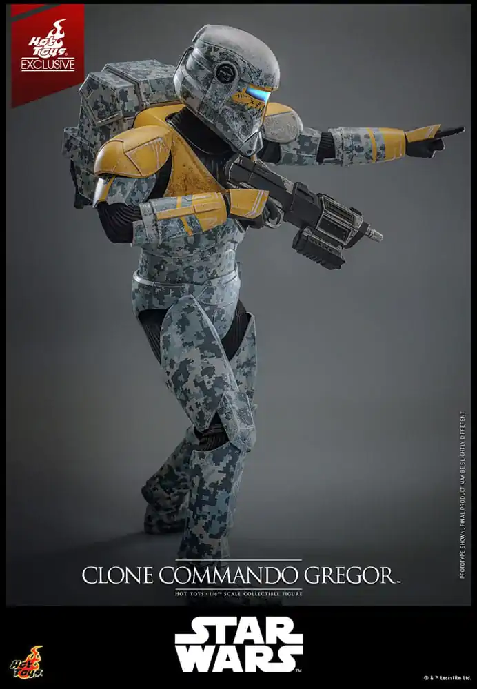 Star Wars: The Clone Wars akcijska figura 1/6 Clone Commando Gregor Hot Toys Exclusive 30 cm fotografija proizvoda