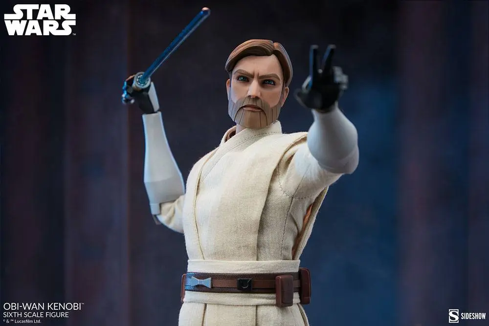 Star Wars The Clone Wars akcijska figura 1/6 Obi-Wan Kenobi 30 cm fotografija proizvoda
