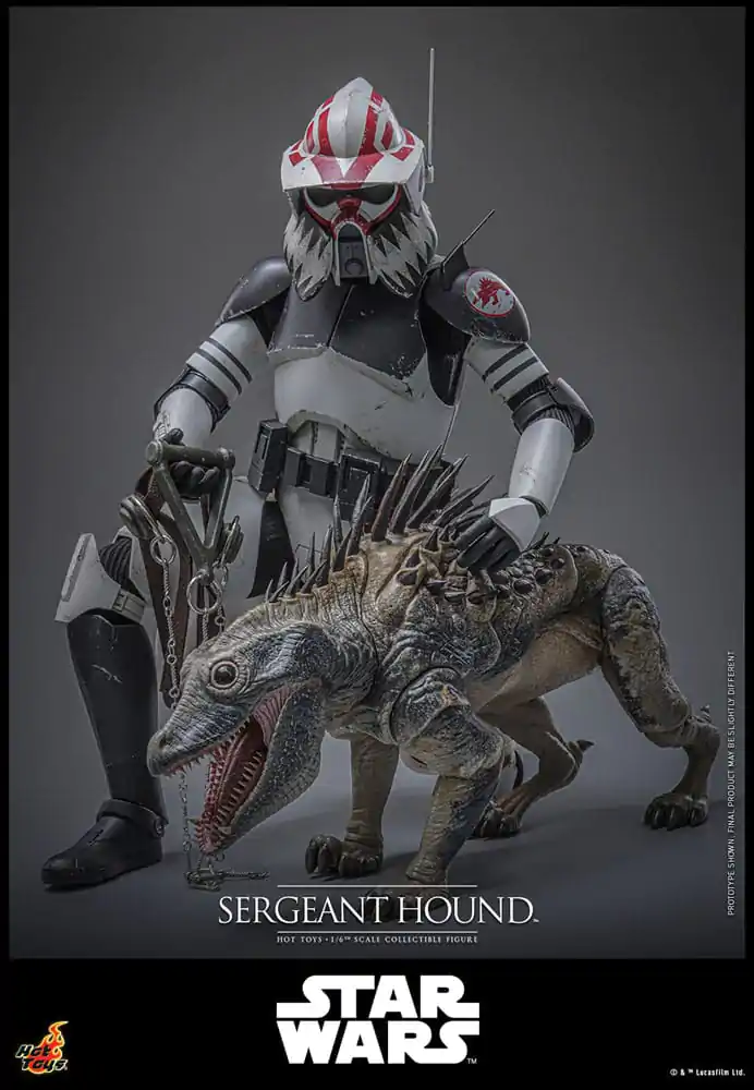Star Wars: The Clone Wars akcijska figura 1/6 Sergeant Hound 30 cm fotografija proizvoda