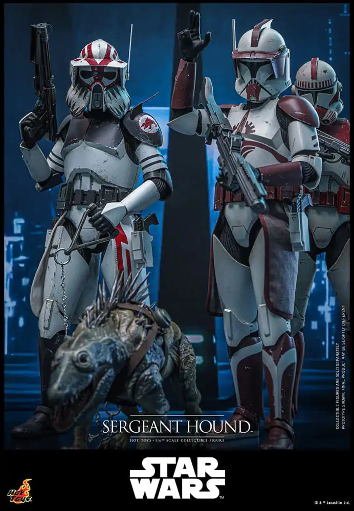 Star Wars: The Clone Wars akcijska figura 1/6 Sergeant Hound 30 cm fotografija proizvoda