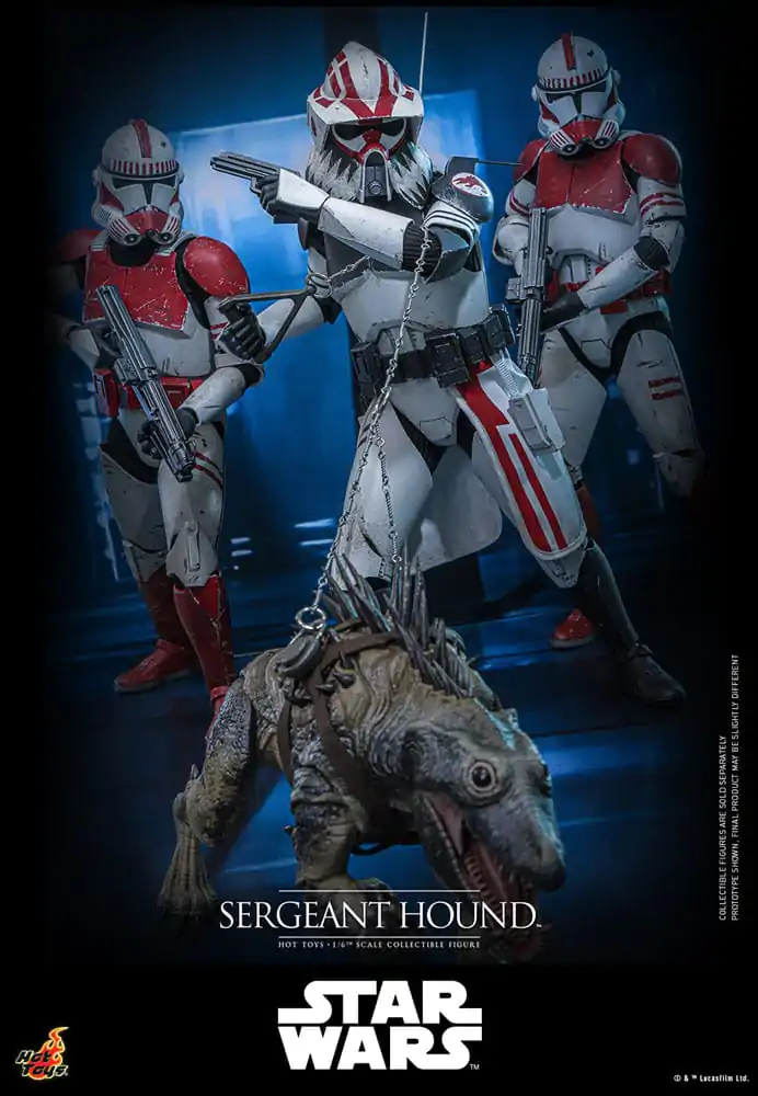 Star Wars: The Clone Wars akcijska figura 1/6 Sergeant Hound 30 cm fotografija proizvoda