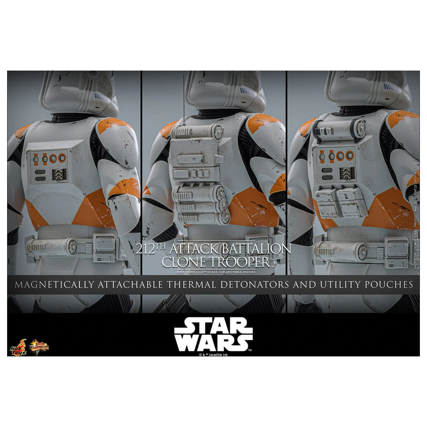 Star Wars: The Clone Wars akcijska figura 1/6 212th Attack Battalion Clone Trooper 30 cm fotografija proizvoda