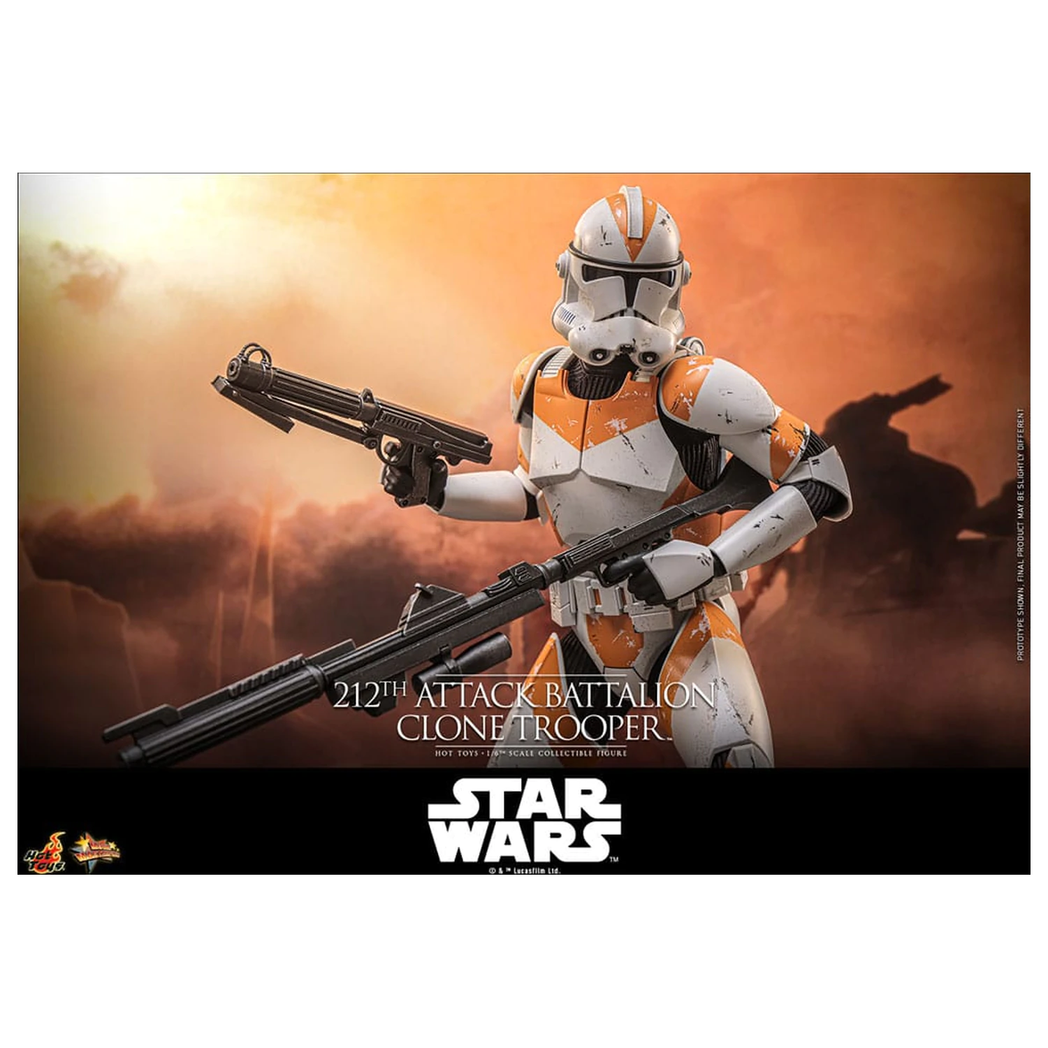 Star Wars: The Clone Wars akcijska figura 1/6 212th Attack Battalion Clone Trooper Deluxe Version 30 cm fotografija proizvoda