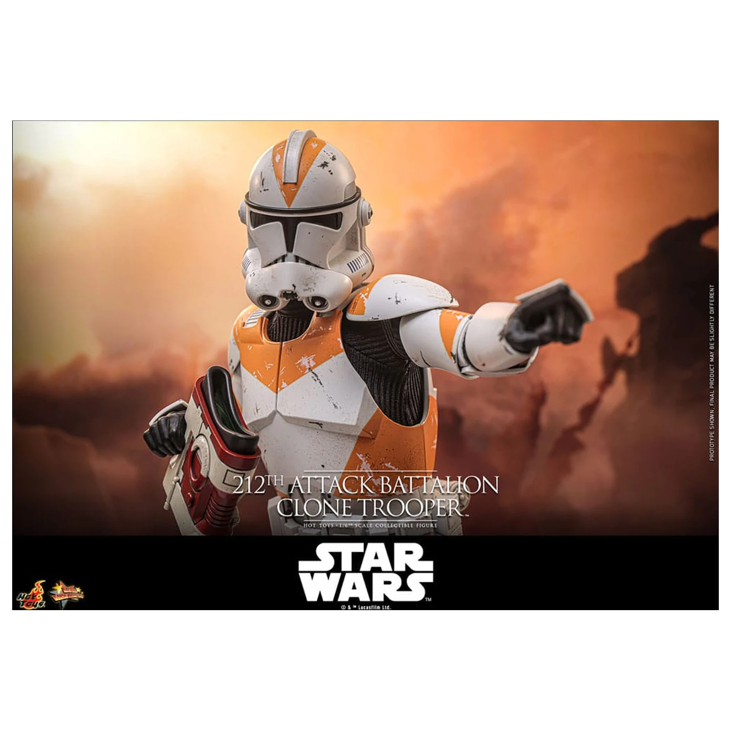 Star Wars: The Clone Wars akcijska figura 1/6 212th Attack Battalion Clone Trooper Deluxe Version 30 cm fotografija proizvoda