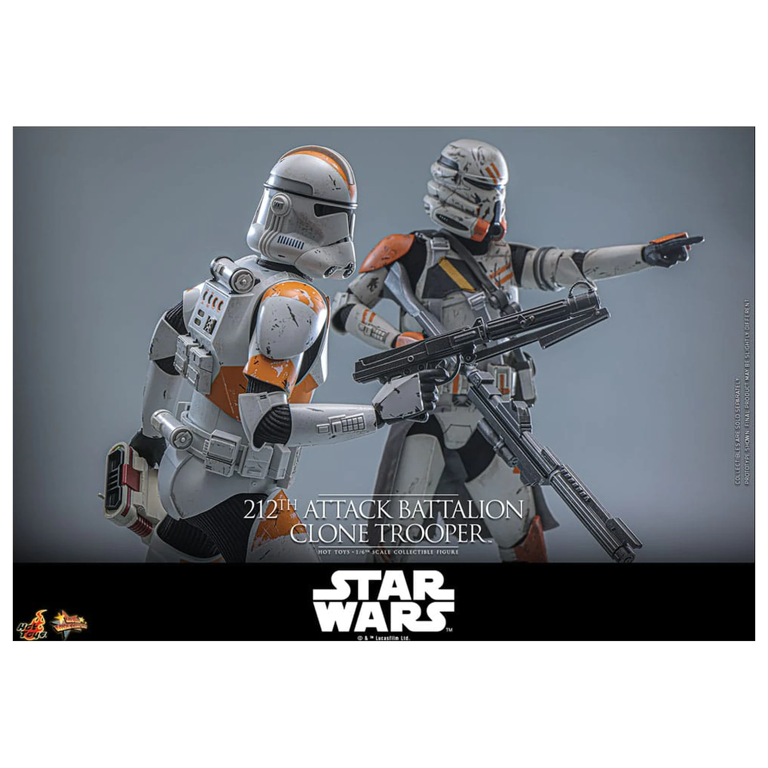 Star Wars: The Clone Wars akcijska figura 1/6 212th Attack Battalion Clone Trooper Deluxe Version 30 cm fotografija proizvoda