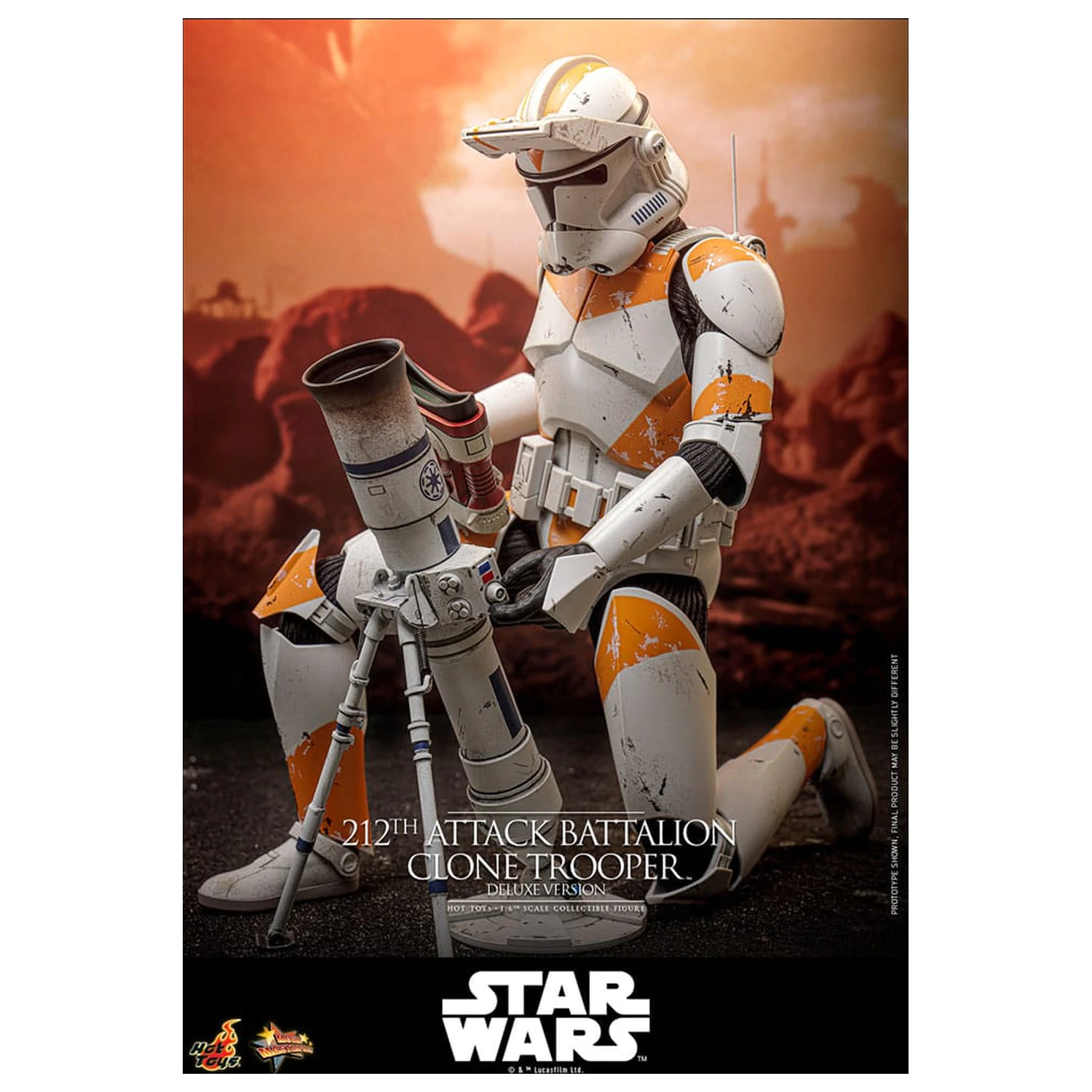 Star Wars: The Clone Wars akcijska figura 1/6 212th Attack Battalion Clone Trooper Deluxe Version 30 cm fotografija proizvoda