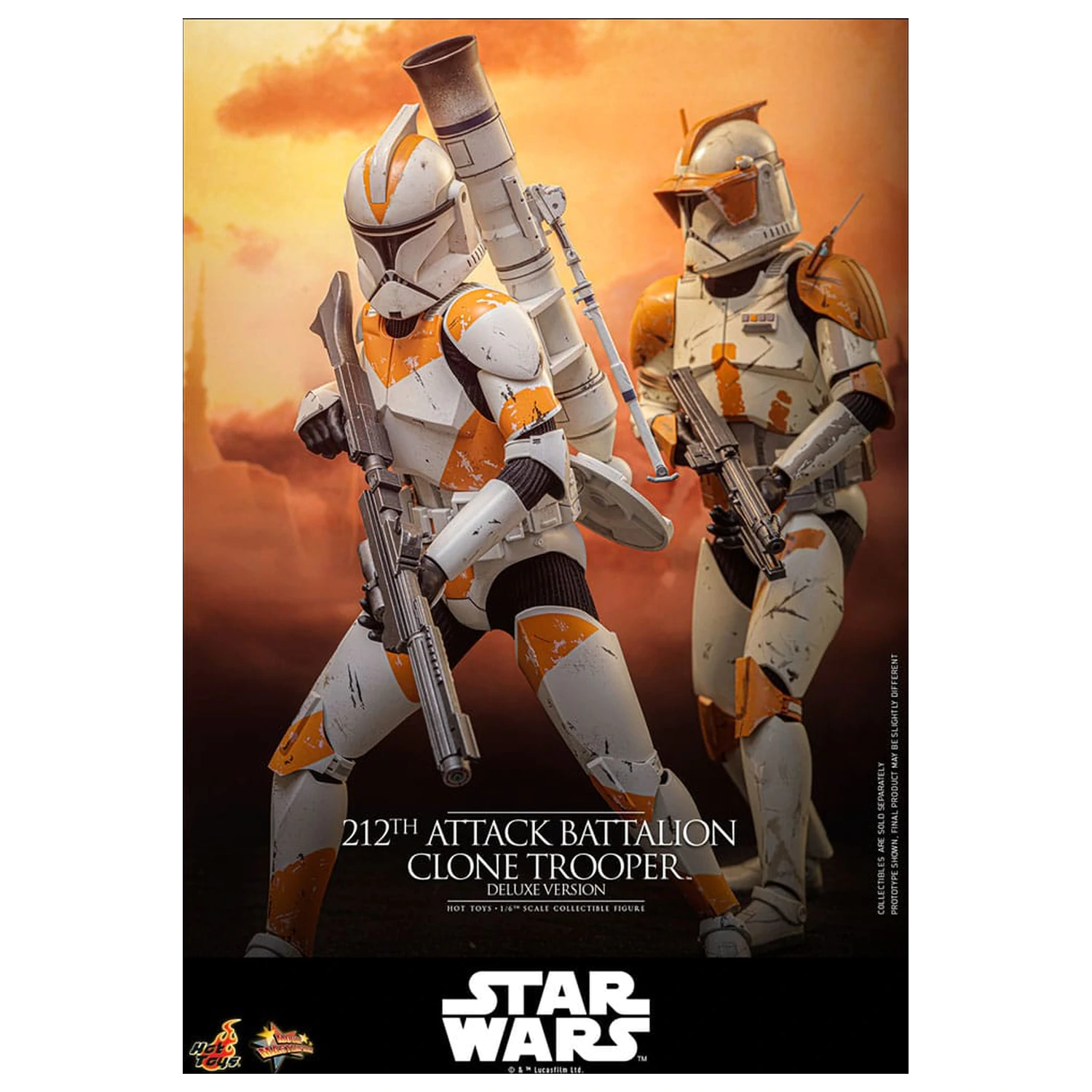 Star Wars: The Clone Wars akcijska figura 1/6 212th Attack Battalion Clone Trooper Deluxe Version 30 cm fotografija proizvoda