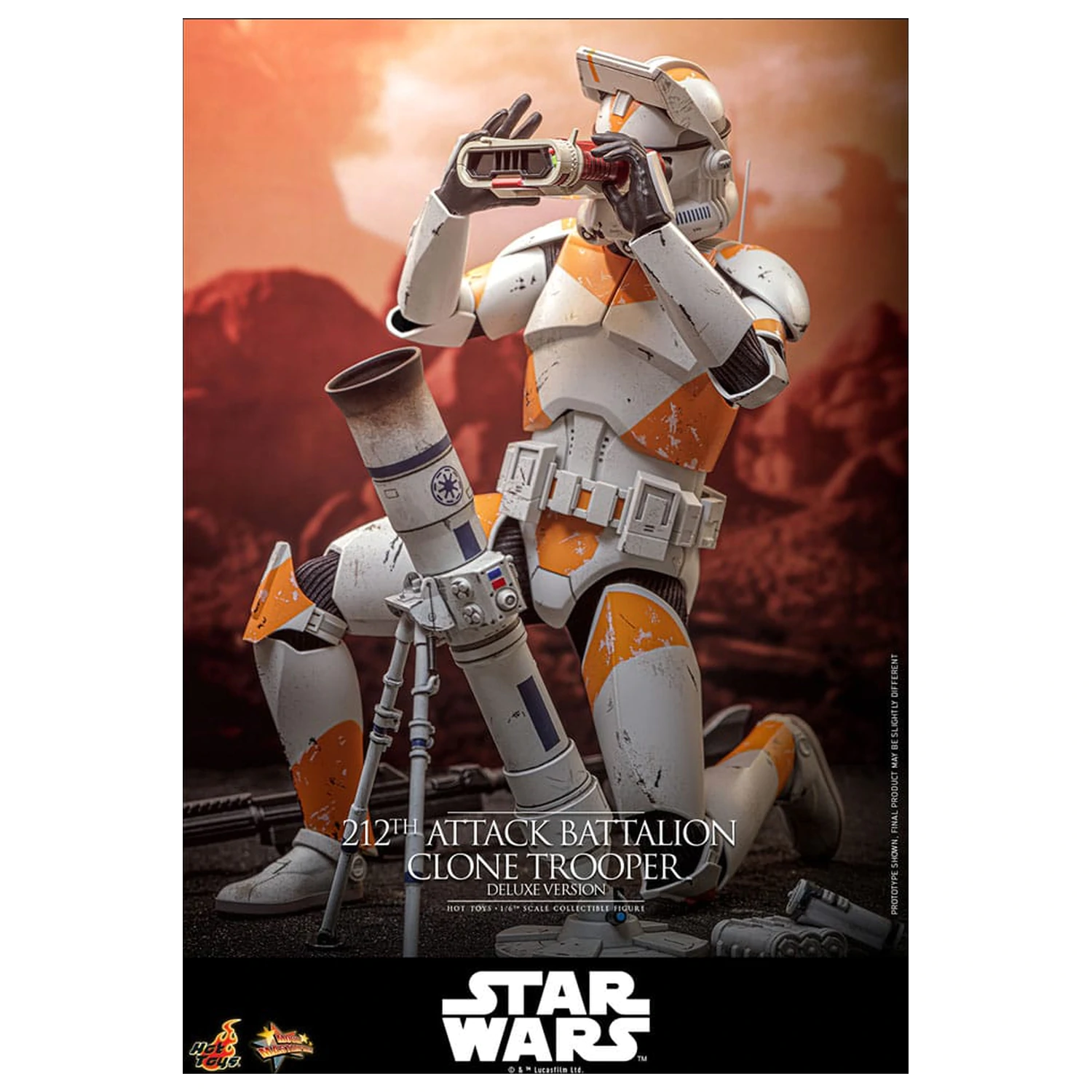 Star Wars: The Clone Wars akcijska figura 1/6 212th Attack Battalion Clone Trooper Deluxe Version 30 cm fotografija proizvoda