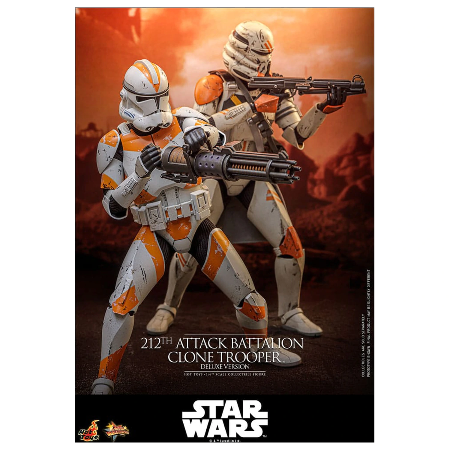 Star Wars: The Clone Wars akcijska figura 1/6 212th Attack Battalion Clone Trooper Deluxe Version 30 cm fotografija proizvoda