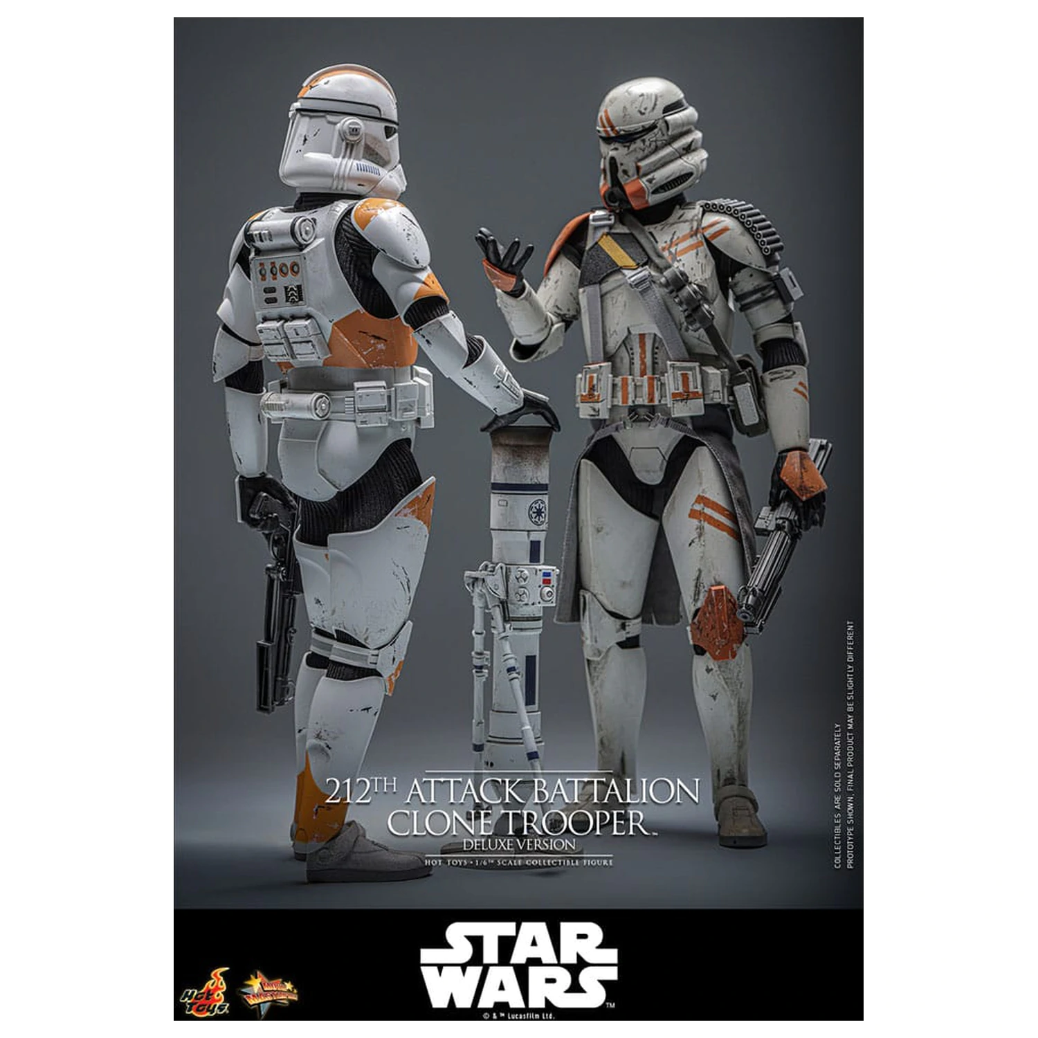 Star Wars: The Clone Wars akcijska figura 1/6 212th Attack Battalion Clone Trooper Deluxe Version 30 cm fotografija proizvoda