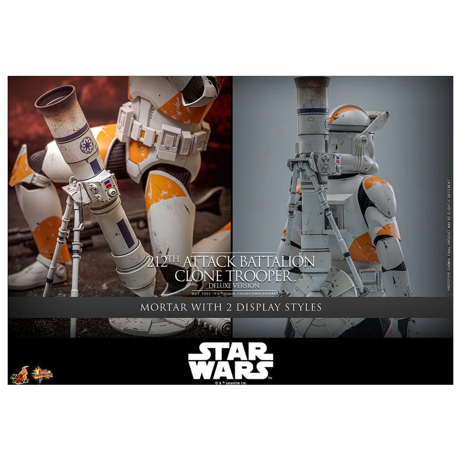 Star Wars: The Clone Wars akcijska figura 1/6 212th Attack Battalion Clone Trooper Deluxe Version 30 cm fotografija proizvoda