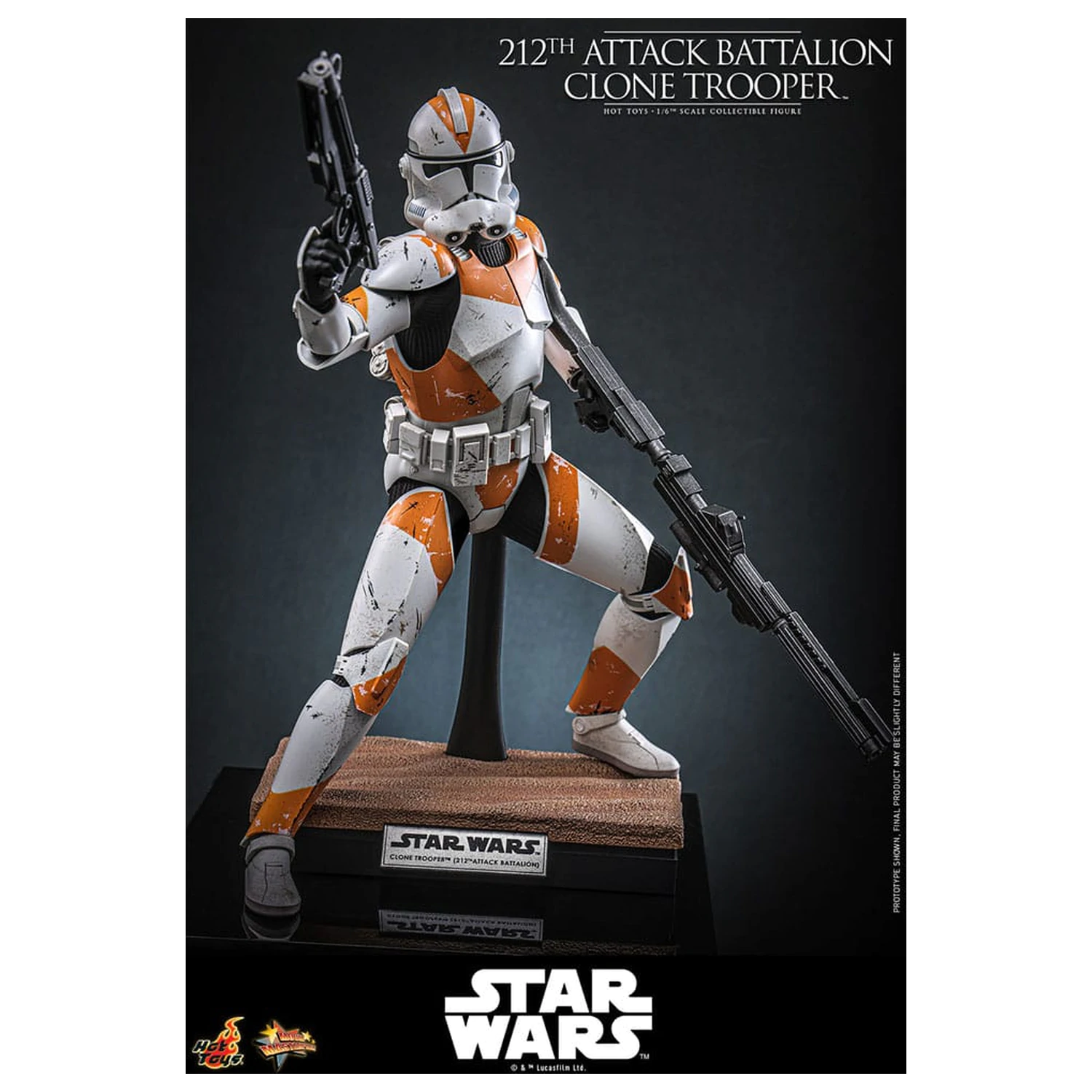 Star Wars: The Clone Wars akcijska figura 1/6 212th Attack Battalion Clone Trooper Deluxe Version 30 cm fotografija proizvoda