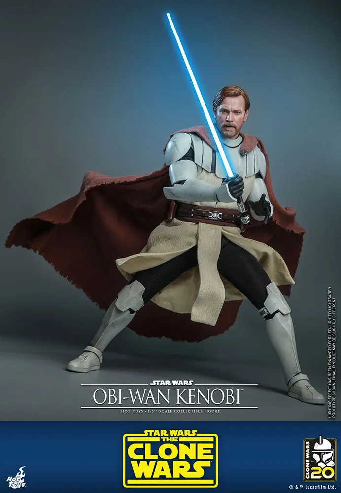 Star Wars The Clone Wars akcijska figura 1/6 Obi-Wan Kenobi 30 cm fotografija proizvoda