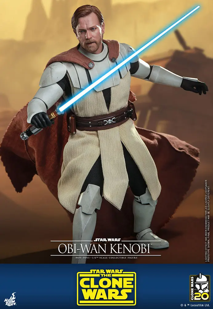 Star Wars The Clone Wars akcijska figura 1/6 Obi-Wan Kenobi 30 cm fotografija proizvoda