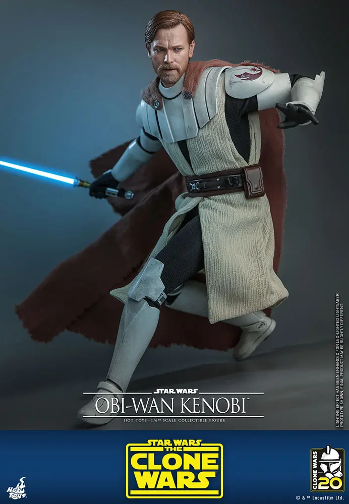Star Wars The Clone Wars akcijska figura 1/6 Obi-Wan Kenobi 30 cm fotografija proizvoda