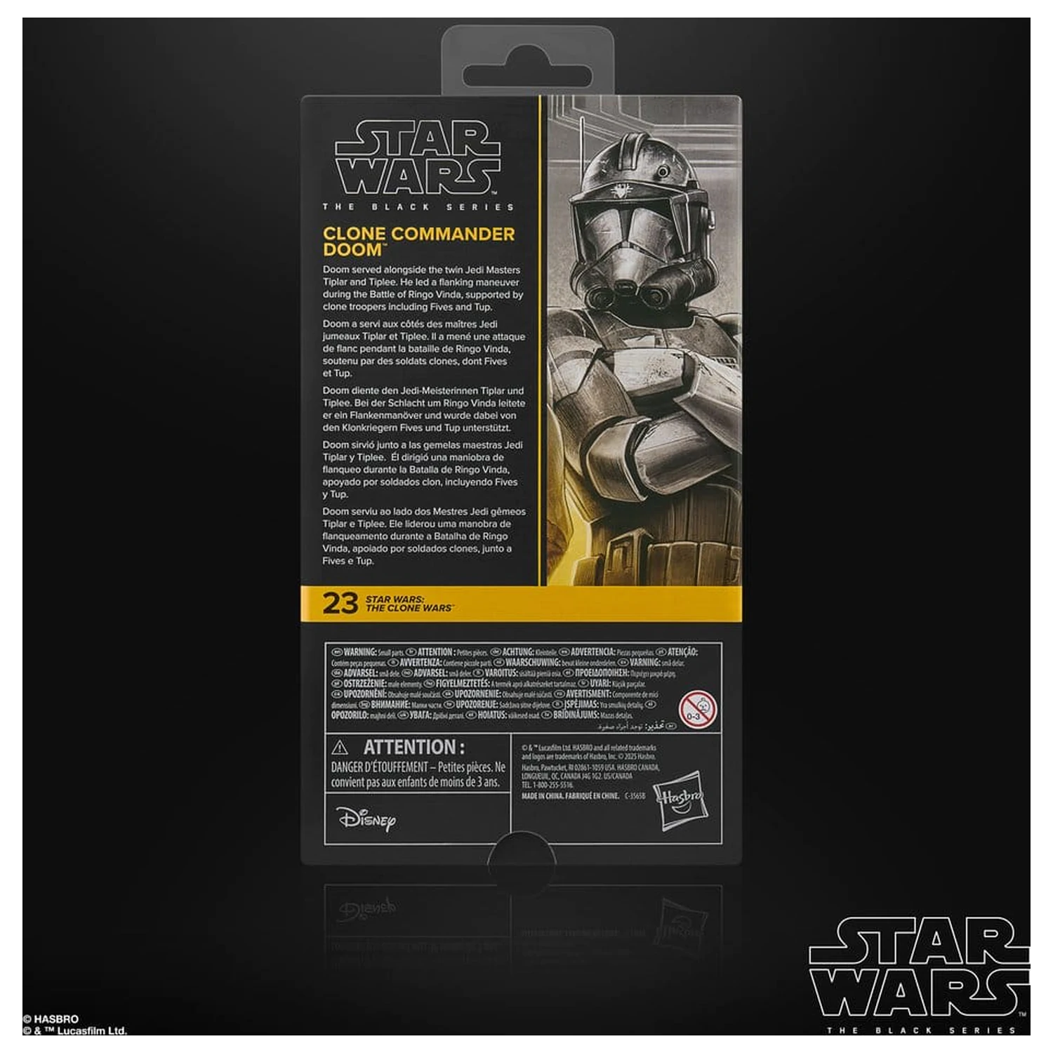 Star Wars: The Clone Wars Black Series akcijska figura Clone Commander Doom 15 cm fotografija proizvoda