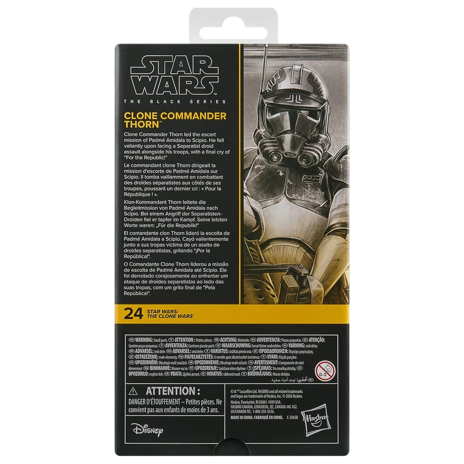 Star Wars: The Clone Wars Black Series akcijska figura Clone Commander Thorn 15 cm fotografija proizvoda