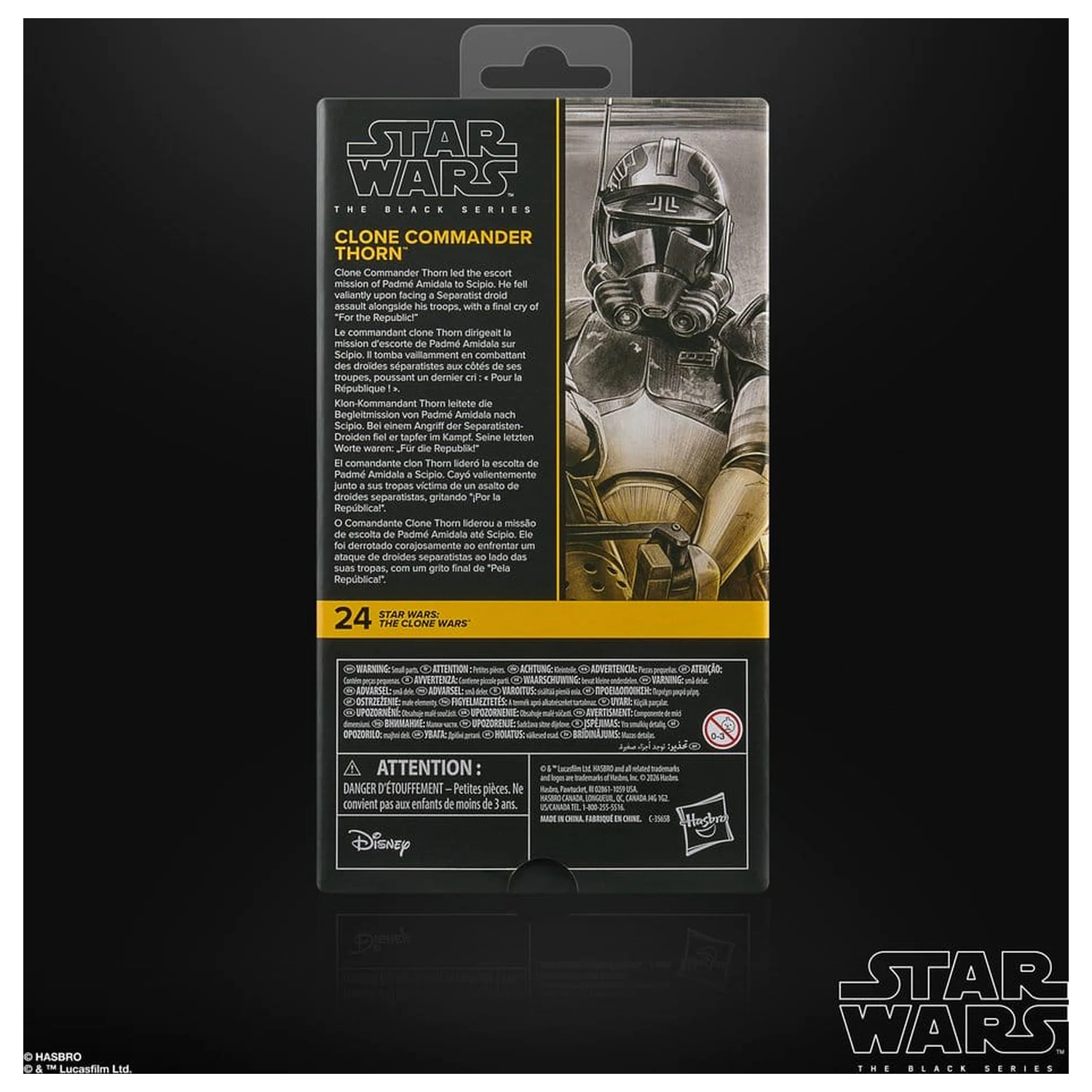 Star Wars: The Clone Wars Black Series akcijska figura Clone Commander Thorn 15 cm fotografija proizvoda