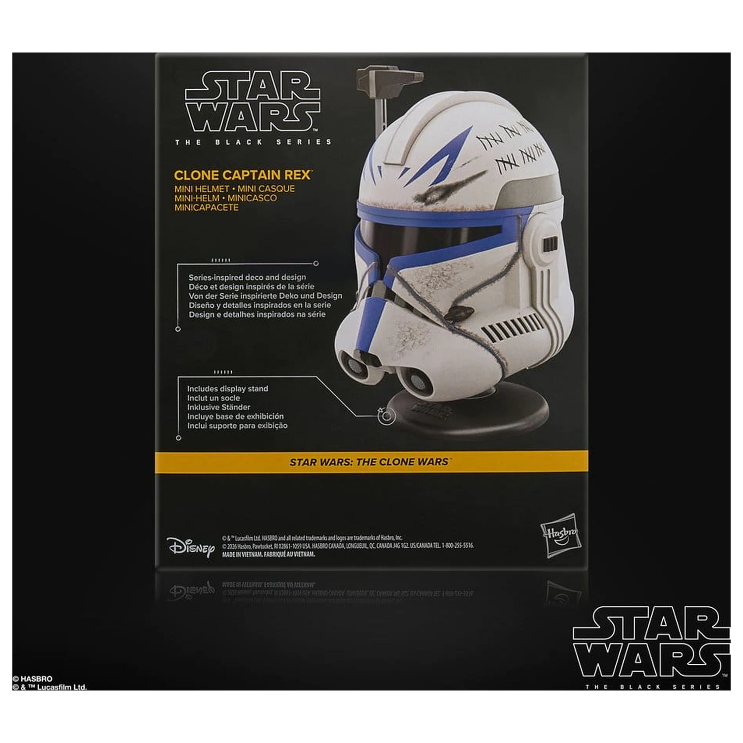 Star Wars: The Clone Wars Black Series Mini kaciga Clone Captain Rex 15 cm fotografija proizvoda