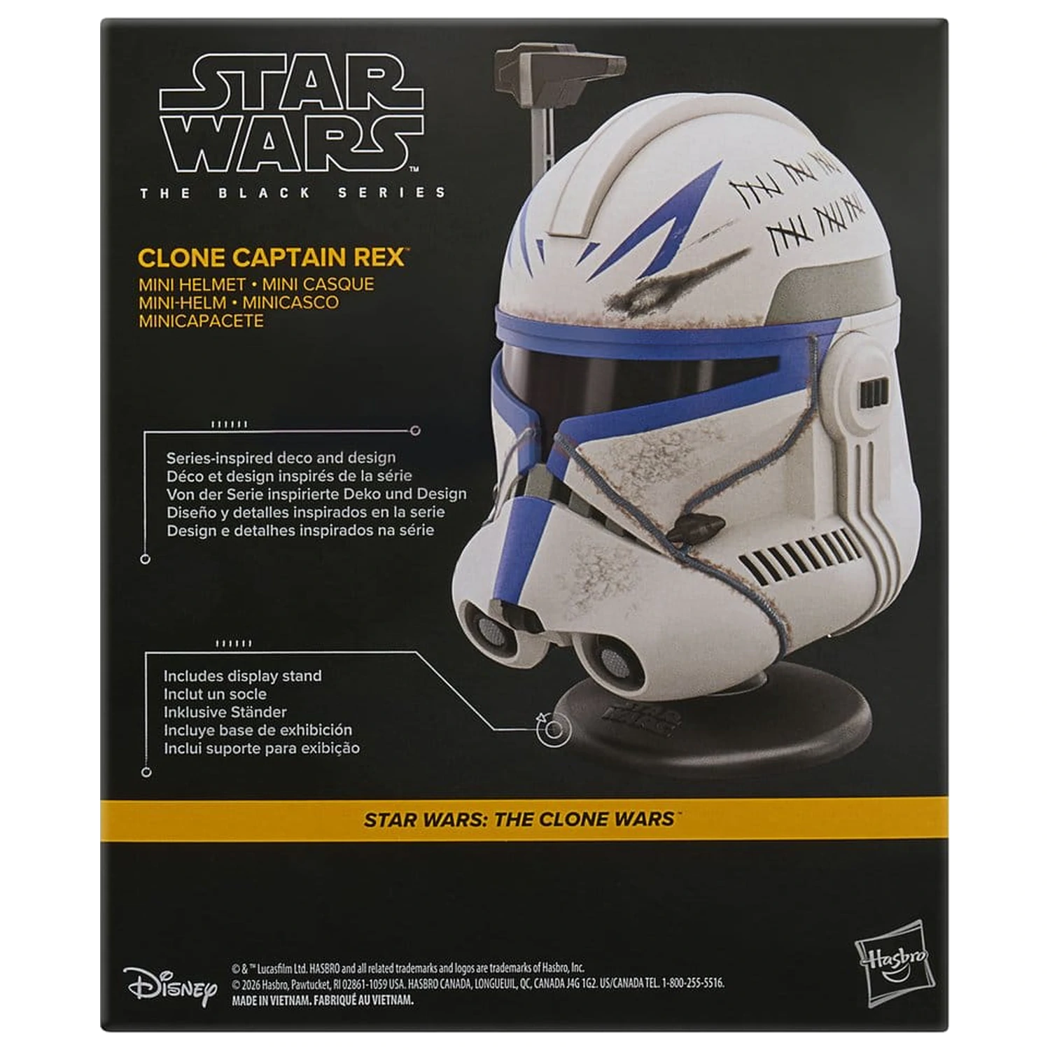 Star Wars: The Clone Wars Black Series Mini kaciga Clone Captain Rex 15 cm fotografija proizvoda
