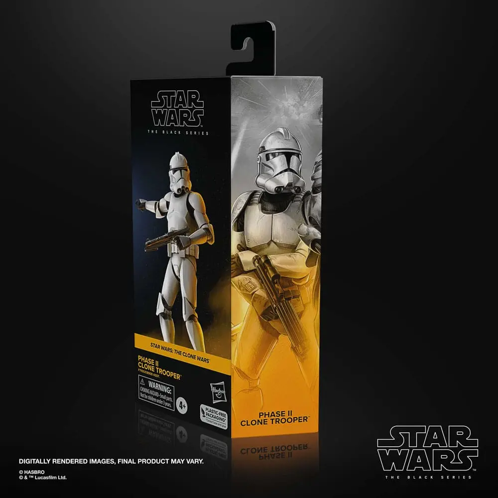 Star Wars: The Clone Wars Black Series akcijska figura Phase II Clone Trooper 15 cm fotografija proizvoda