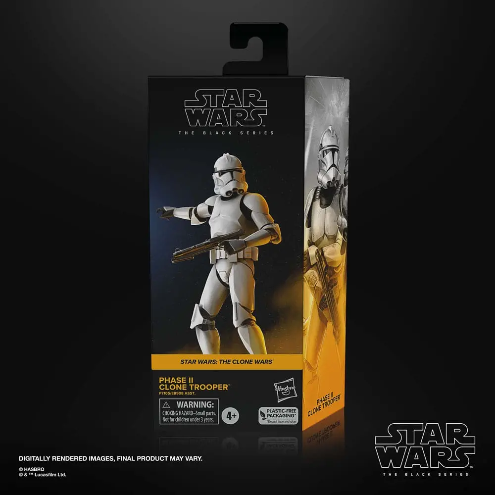Star Wars: The Clone Wars Black Series akcijska figura Phase II Clone Trooper 15 cm fotografija proizvoda