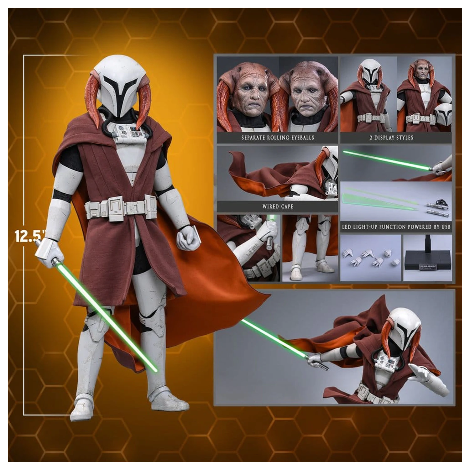 Star Wars: The Clone Wars Television Masterpiece akcijska figura 1/6 Saesee Tiin (Clone Armor) 32 cm fotografija proizvoda