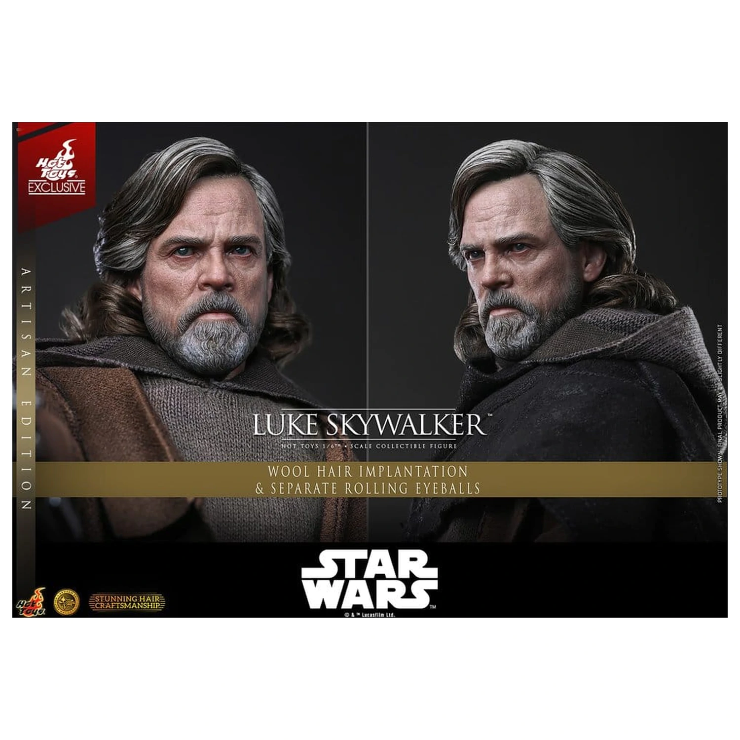 Star Wars: The Last Jedi Movie Masterpiece akcijska figura 1/6 Luke Skywalker (Artisan Edition) 29 cm fotografija proizvoda
