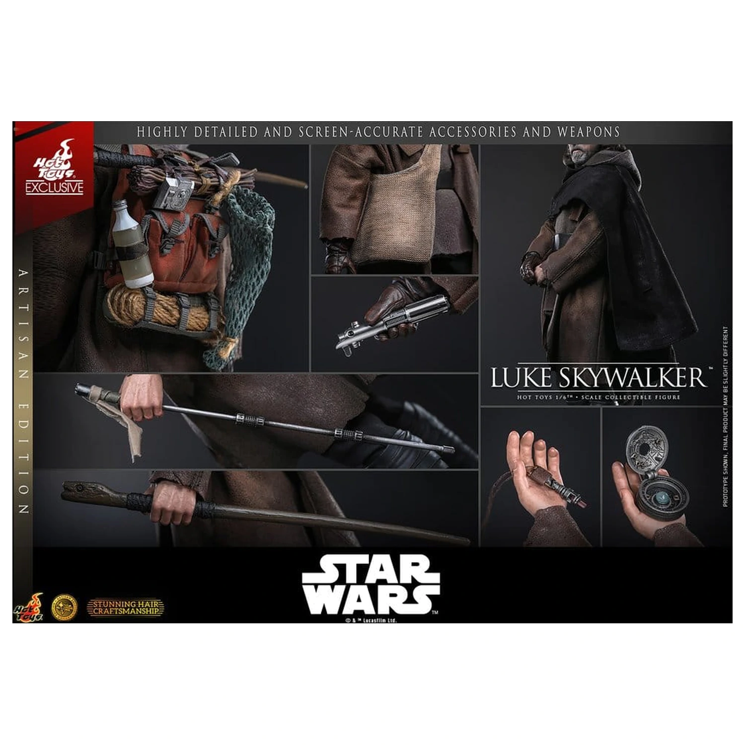 Star Wars: The Last Jedi Movie Masterpiece akcijska figura 1/6 Luke Skywalker (Artisan Edition) 29 cm fotografija proizvoda