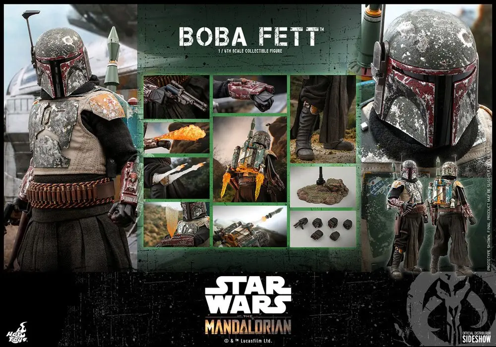 Star Wars The Mandalorian akcijska figura 1/6 Boba Fett 30 cm fotografija proizvoda