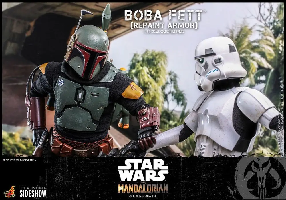 Star Wars The Mandalorian akcijska figura 1/6 Boba Fett (Repaint Armor) 30 cm fotografija proizvoda