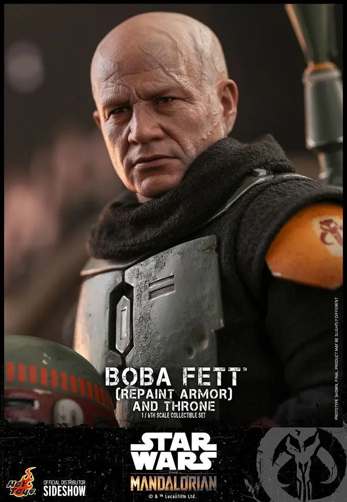 Star Wars The Mandalorian akcijska figura 1/6 Boba Fett (Repaint Armor) i prijestolje 30 cm fotografija proizvoda