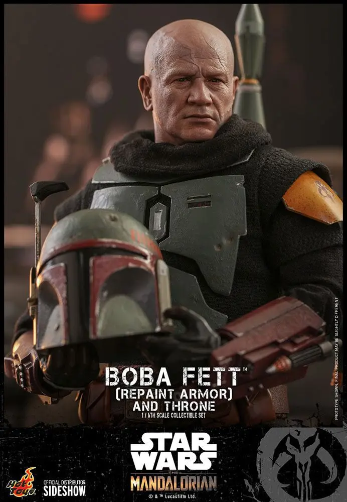 Star Wars The Mandalorian akcijska figura 1/6 Boba Fett (Repaint Armor) i prijestolje 30 cm fotografija proizvoda