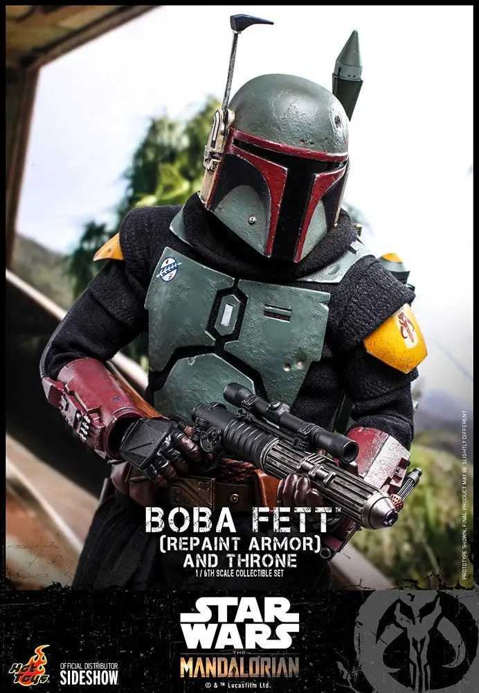 Star Wars The Mandalorian akcijska figura 1/6 Boba Fett (Repaint Armor) i prijestolje 30 cm fotografija proizvoda