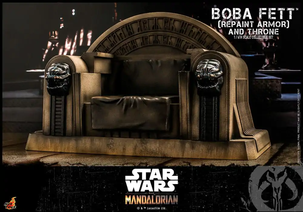 Star Wars: The Mandalorian Action Figure 1/6 Boba Fett Repaint Armor and Throne Special Edition 30 cm - akcijska figura fotografija proizvoda