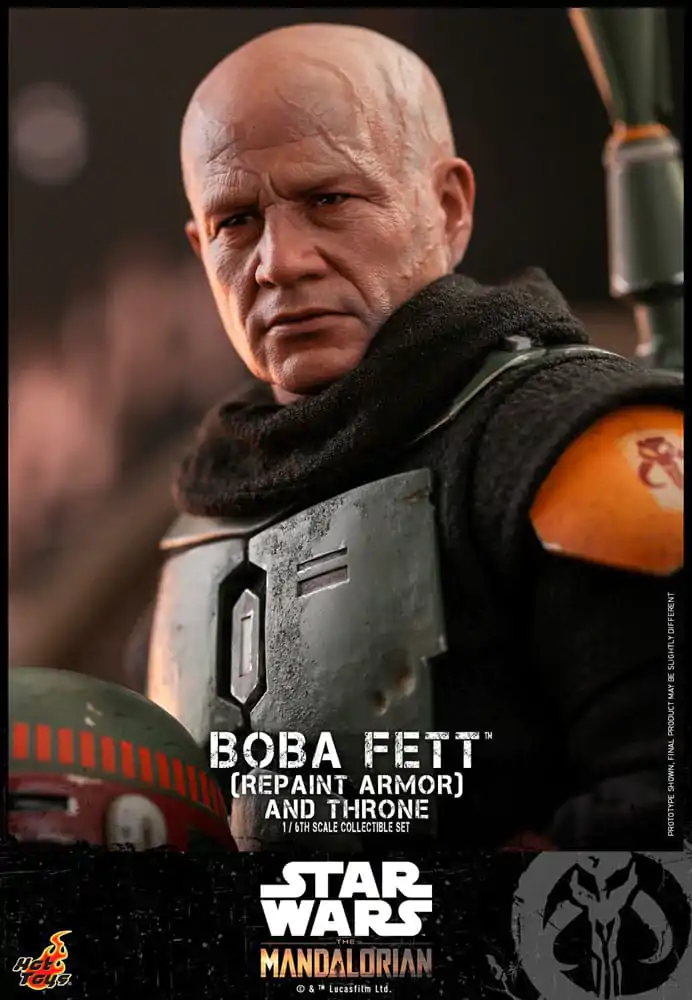 Star Wars: The Mandalorian Action Figure 1/6 Boba Fett Repaint Armor and Throne Special Edition 30 cm - akcijska figura fotografija proizvoda