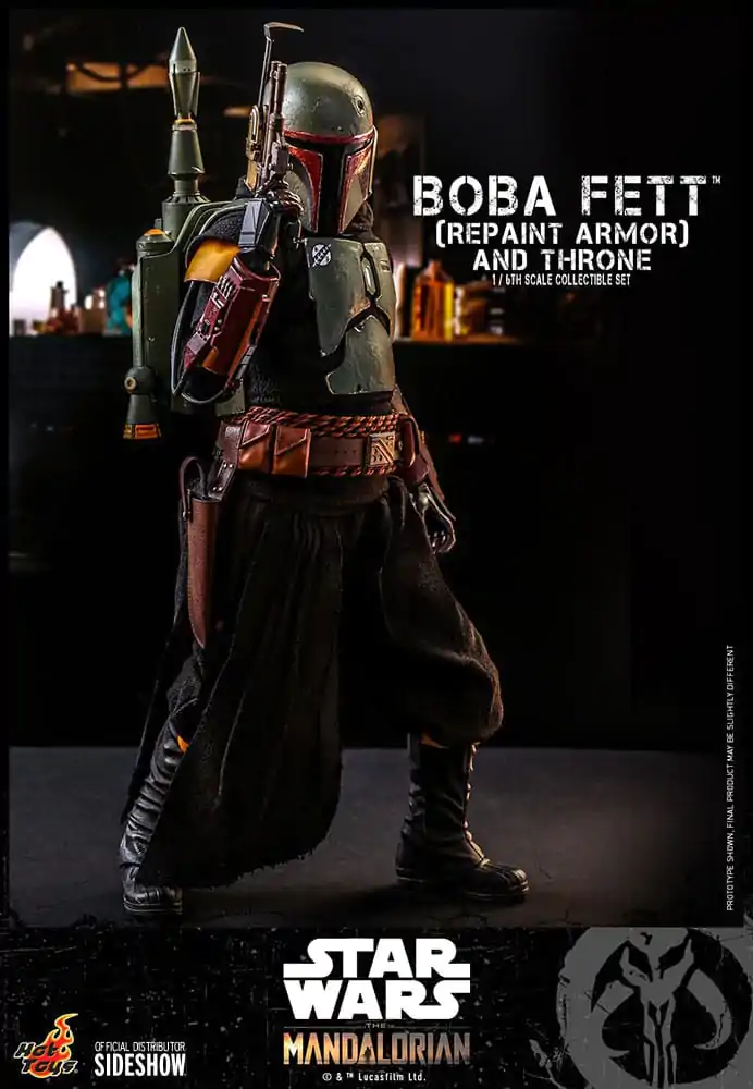 Star Wars: The Mandalorian Action Figure 1/6 Boba Fett Repaint Armor and Throne Special Edition 30 cm - akcijska figura fotografija proizvoda