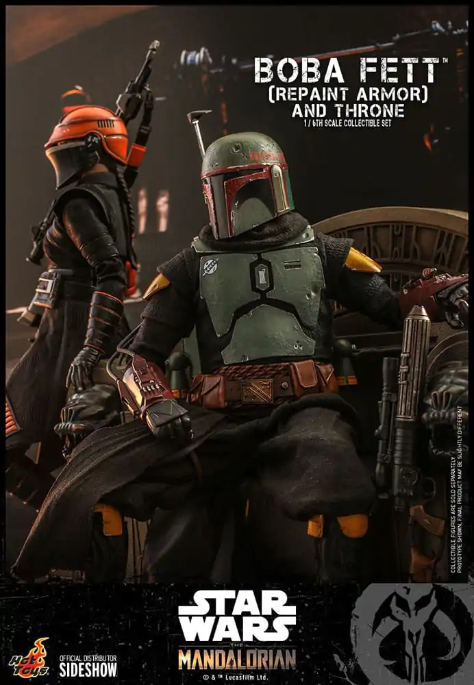Star Wars: The Mandalorian Action Figure 1/6 Boba Fett Repaint Armor and Throne Special Edition 30 cm - akcijska figura fotografija proizvoda
