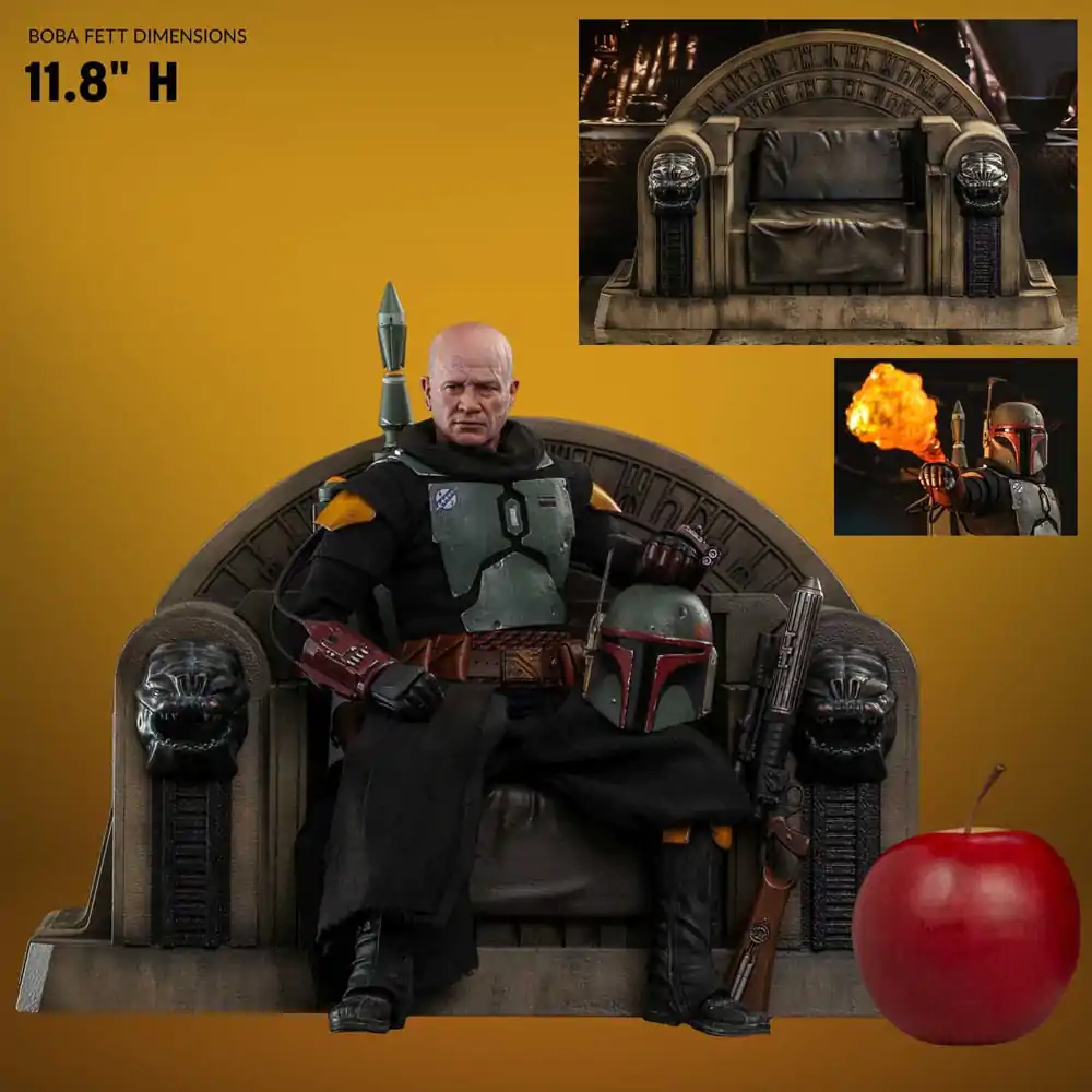 Star Wars: The Mandalorian Action Figure 1/6 Boba Fett Repaint Armor and Throne Special Edition 30 cm - akcijska figura fotografija proizvoda