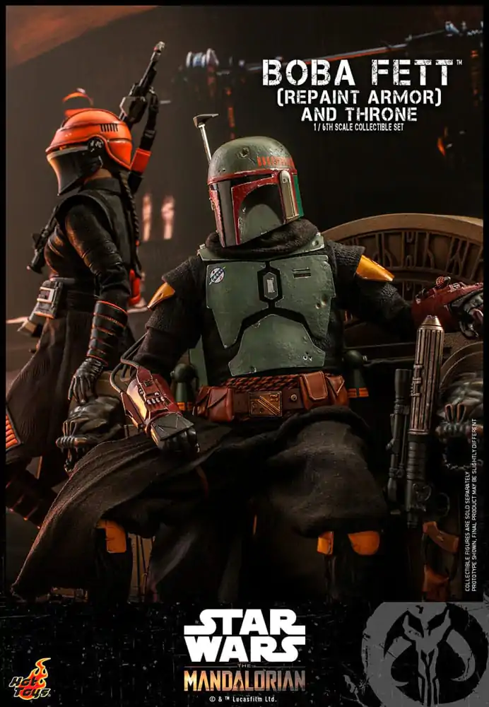 Star Wars: The Mandalorian Action Figure 1/6 Boba Fett Repaint Armor and Throne Special Edition 30 cm - akcijska figura fotografija proizvoda
