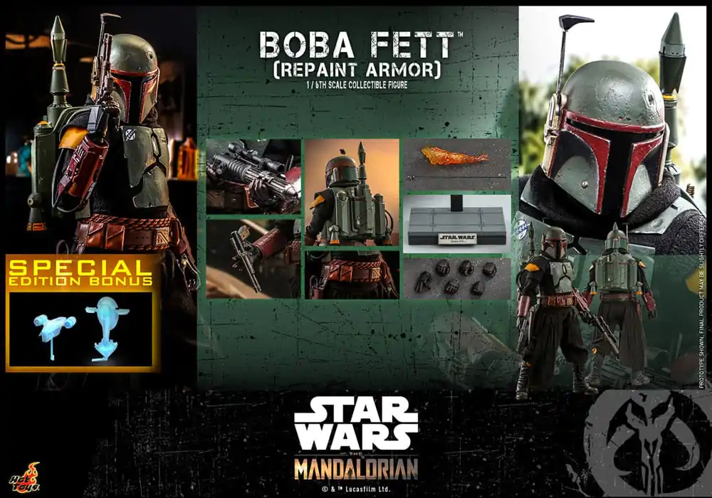 Star Wars: The Mandalorian akcijska figura 1/6 Boba Fett Repaint Armor Special Edition 30 cm fotografija proizvoda