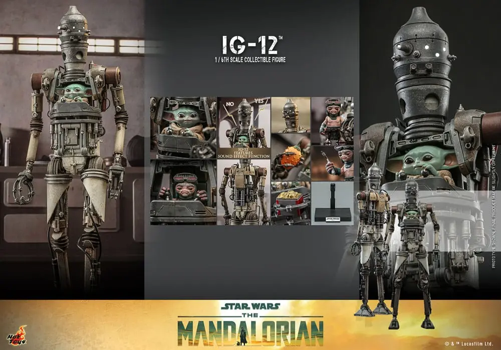 Star Wars: The Mandalorian akcijska figura 1/6 IG-12 36 cm fotografija proizvoda